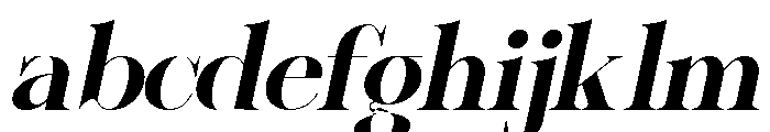 Sherlock Bold SemExp Slant FONT