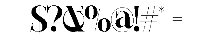 Sherlock Bold Semi Condensed Font OTHER CHARS