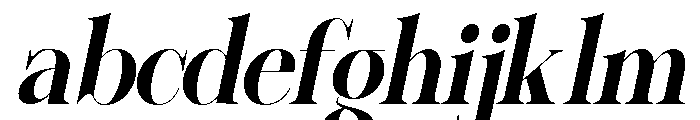 Sherlock Bold SemiCond Slant FONT