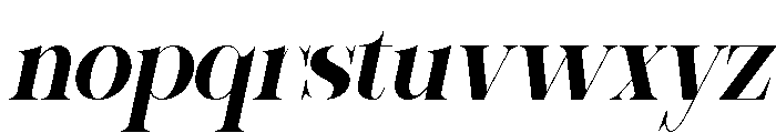 Sherlock Bold SemiCond Slant Font LOWERCASE