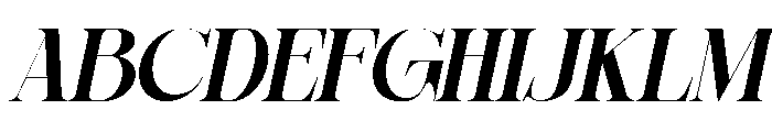 Sherlock Bold Slanted Font UPPERCASE