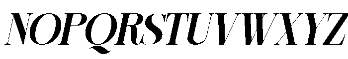 Sherlock Bold Slanted Font UPPERCASE