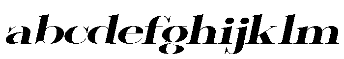 Sherlock Bold UltExp Slant FONT