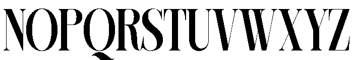 Sherlock Bold Ultra Condensed Font UPPERCASE