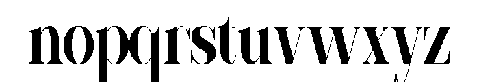 Sherlock Bold Ultra Condensed Font LOWERCASE