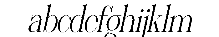 Sherlock ExtLt Cond Slant FONT