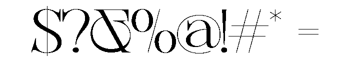 Sherlock ExtLt ExtExp Font OTHER CHARS