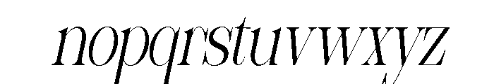 Sherlock ExtLt ExtraCond Slant Font LOWERCASE