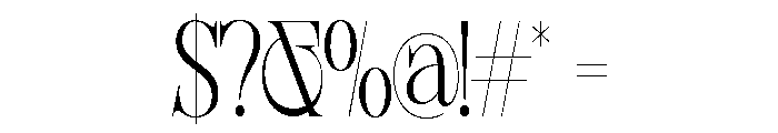 Sherlock ExtLt ExtraCond Font OTHER CHARS