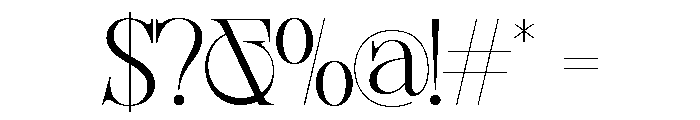 Sherlock ExtLt SemExp Font OTHER CHARS