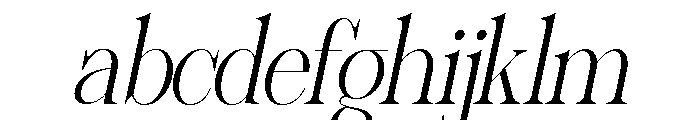 Sherlock ExtLt SemiCond Slant FONT
