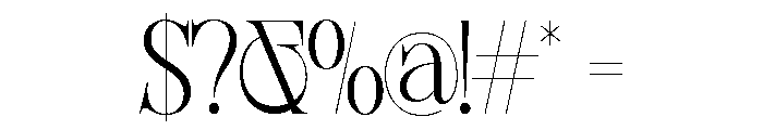 Sherlock ExtLt SemiCond Font OTHER CHARS