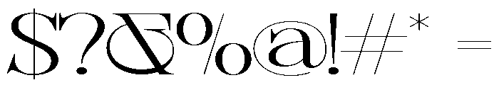Sherlock ExtLt UltExp Font OTHER CHARS