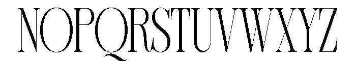 Sherlock ExtLt UltraCond Font UPPERCASE