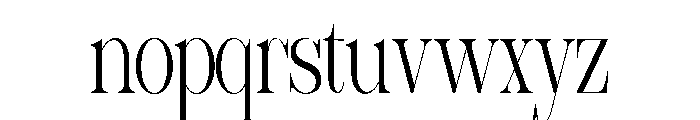 Sherlock ExtLt UltraCond Font LOWERCASE