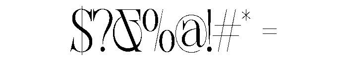 Sherlock Extra Light Condensed Font OTHER CHARS