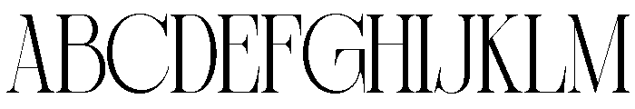 Sherlock Extra Light Condensed Font UPPERCASE