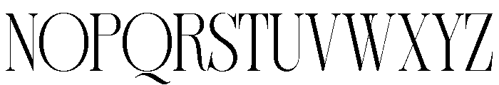 Sherlock Extra Light Condensed Font UPPERCASE