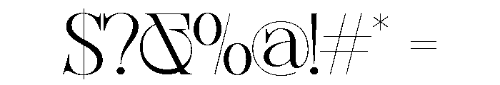 Sherlock Extra Light Expanded Font OTHER CHARS