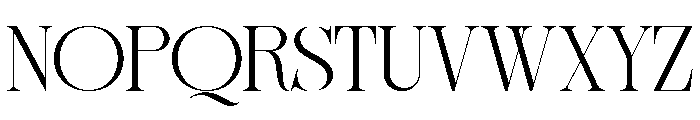 Sherlock Extra Light Expanded Font UPPERCASE