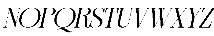 Sherlock Light SemExp Slant Font UPPERCASE
