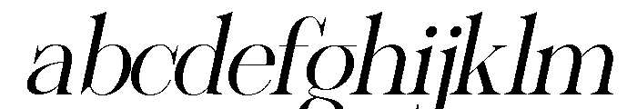 Sherlock Light SemExp Slant FONT