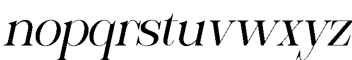 Sherlock Light SemExp Slant Font LOWERCASE