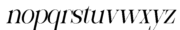 Sherlock Light SemiCond Slant Font LOWERCASE