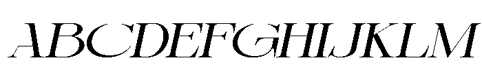 Sherlock Light UltExp Slant Font UPPERCASE