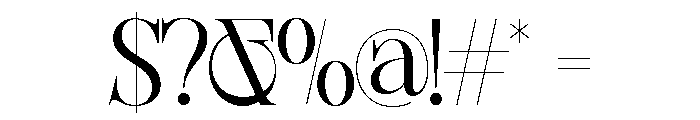 Sherlock Light Font OTHER CHARS