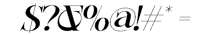 Sherlock Med Exp Slant Font OTHER CHARS
