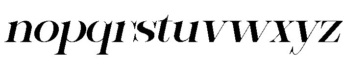 Sherlock Med Exp Slant Font LOWERCASE