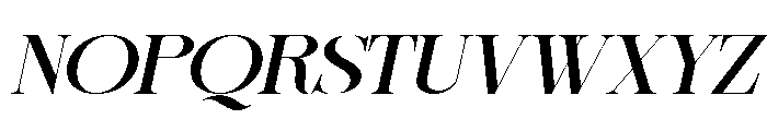Sherlock Med ExtExp Slant Font UPPERCASE