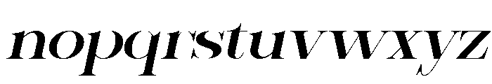 Sherlock Med ExtExp Slant Font LOWERCASE