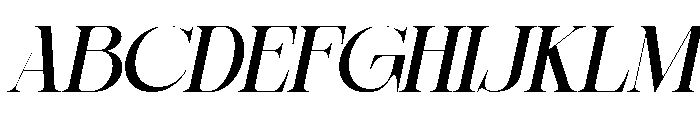 Sherlock Med SemExp Slant Font UPPERCASE