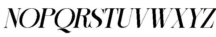 Sherlock Med SemExp Slant Font UPPERCASE