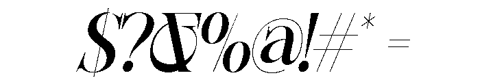 Sherlock Med SemiCond Slant Font OTHER CHARS
