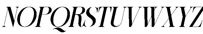 Sherlock Med SemiCond Slant Font UPPERCASE
