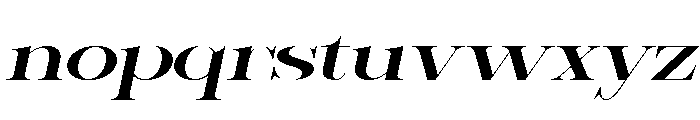 Sherlock Med UltExp Slant Font LOWERCASE