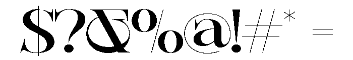 Sherlock Medium Extra Expanded Font OTHER CHARS