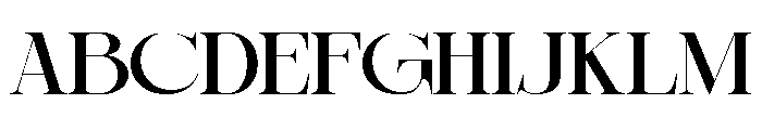 Sherlock Medium Extra Expanded Font UPPERCASE