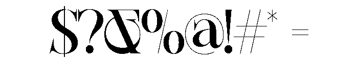 Sherlock Medium Font OTHER CHARS