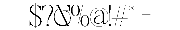 Sherlock-Regular Font OTHER CHARS