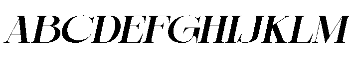Sherlock SemBd ExtExp Slant Font UPPERCASE