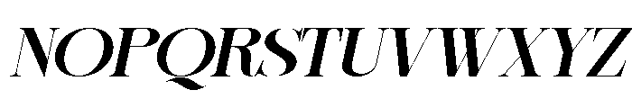 Sherlock SemBd ExtExp Slant Font UPPERCASE