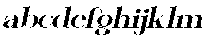 Sherlock SemBd ExtExp Slant FONT