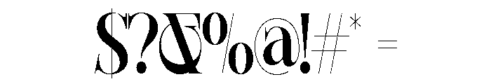 Sherlock SemBd ExtraCond Font OTHER CHARS