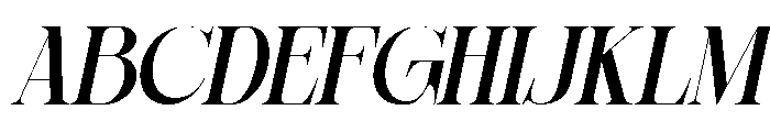 Sherlock SemBd SemiCond Slant Font UPPERCASE