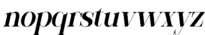 Sherlock SemBd SemiCond Slant Font LOWERCASE