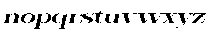 Sherlock SemBd UltExp Slant Font LOWERCASE